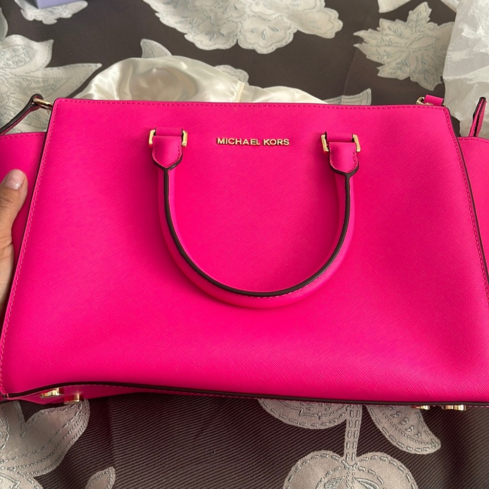 Hot Pink Michael Kors Purse and Wallet. Brand New